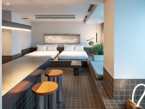 all day place shibuya — hotel room
