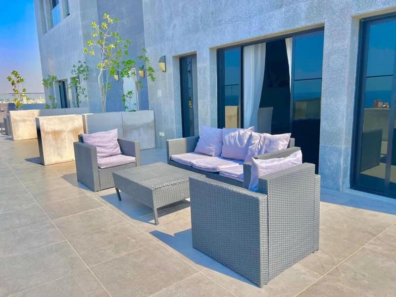 Loren Served Apartments Al corniche - Economic — balance & terrace