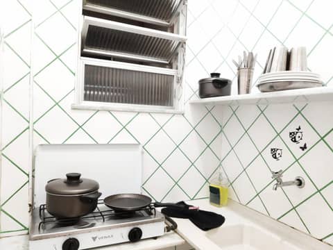 Studio com a Melhor Vista do Rio TC602 — kitchen