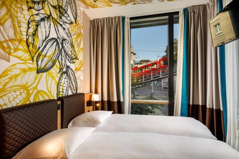 Swiss Chocolate by Fassbind Zurich — hotel room