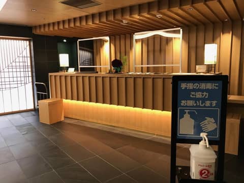 SH by the square hotel Kyoto Kiyamachi — hotel reception