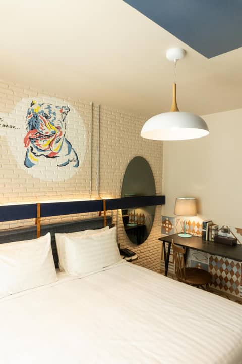 Tints of Blue Hotel — hotel room