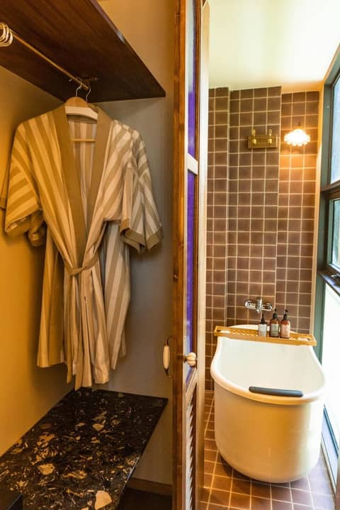 Tints of Blue Hotel — bathroom