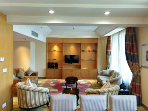 The Grand New Delhi — hotel room
