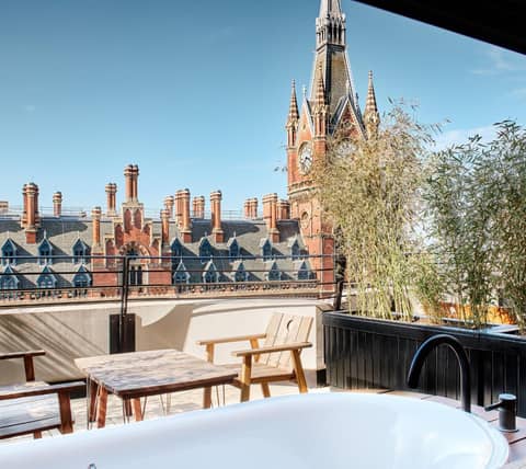 The Standard London — outdoor bbq area