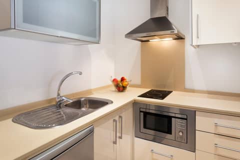 Apartamentos Metrópolis — kitchen