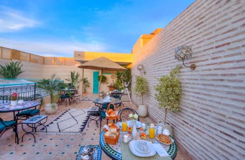 riad paradis blanc — balance & terrace