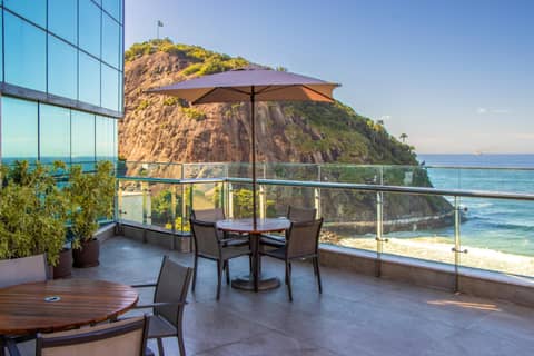 Arena Leme Hotel — balance & terrace