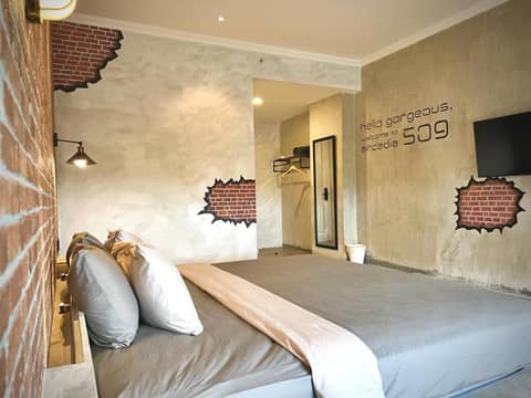 the AMARTYA — hotel room