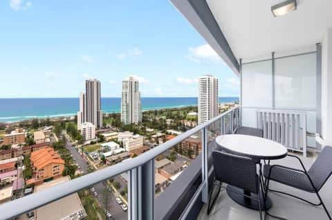 Meriton Suites Broadbeach — balance & terrace