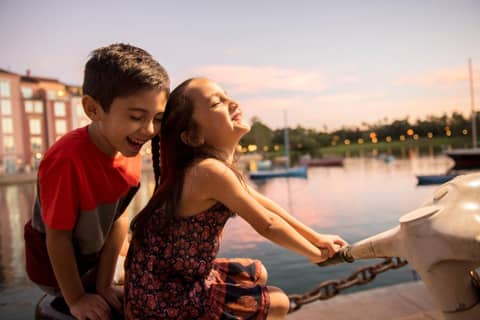 Universal's Loews Portofino Bay Hotel — human