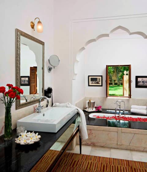 Samode Haveli — bathroom