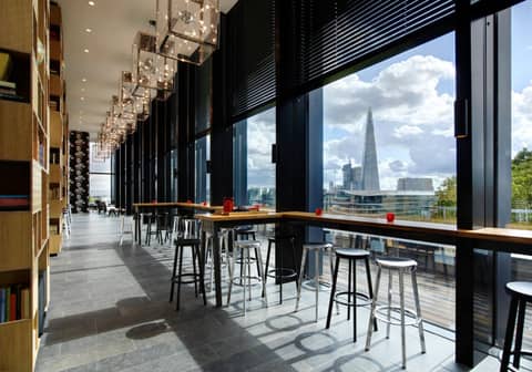citizenM Tower of London — outdoor bbq area