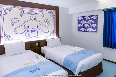HOTEL OKINAWA WITH SANRIO CHARACTERS — hotel room