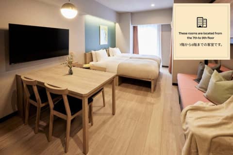 Section L Hatchobori — hotel room