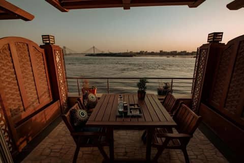 Nile Transport Hotel — balance & terrace