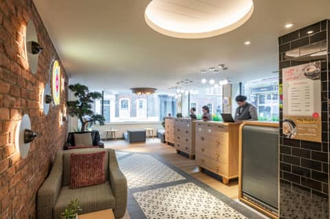 Point A London Liverpool Street — hotel reception