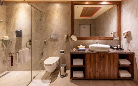 Chokhi Dhani Resort Jaipur — bathroom
