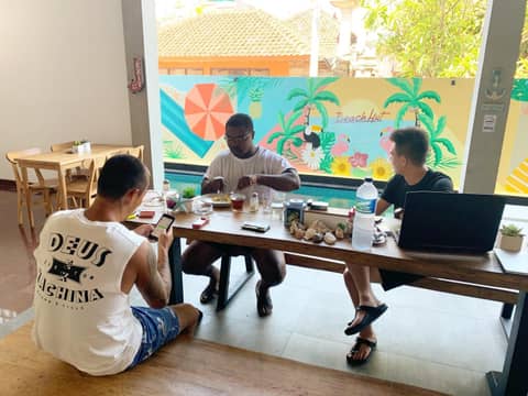 Beach Hut Hostel — dining